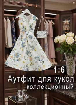 Одежда для куклы Barbie: платье, обувь, сумочка 